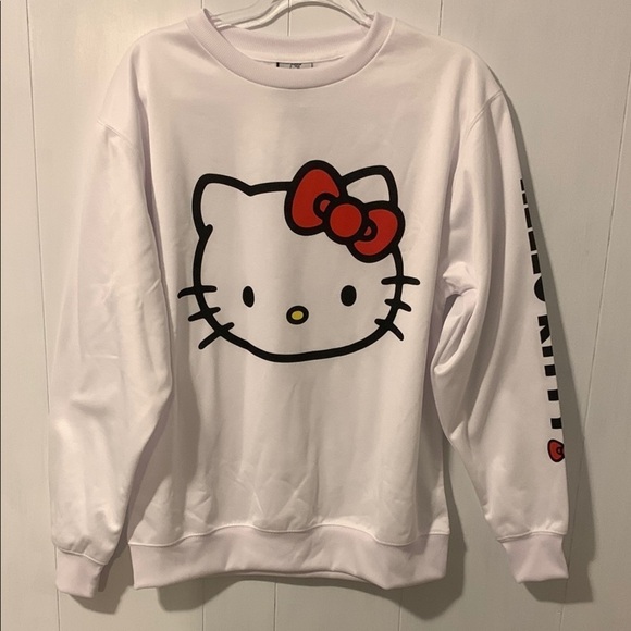 Hello Kitty White Sweatshirt Medium - Picture 1 of 6